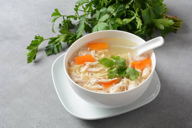 istock Chicken soup with noodles 1192466022
