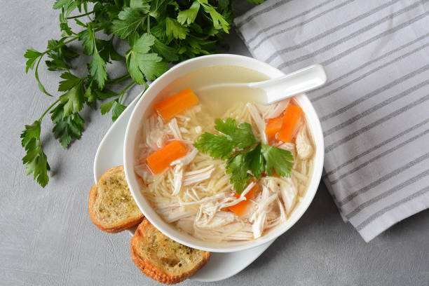 istock Chicken soup with noodles 1192466063