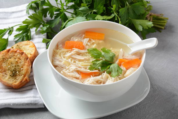 istock Chicken soup with noodles 1192466089