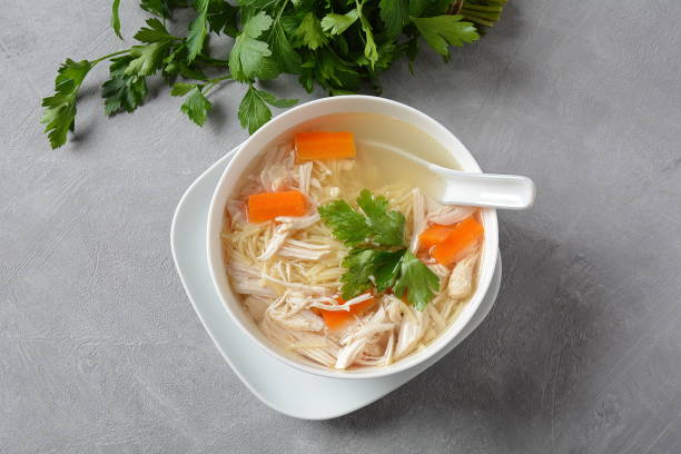 istock Chicken soup with noodles 1192466102