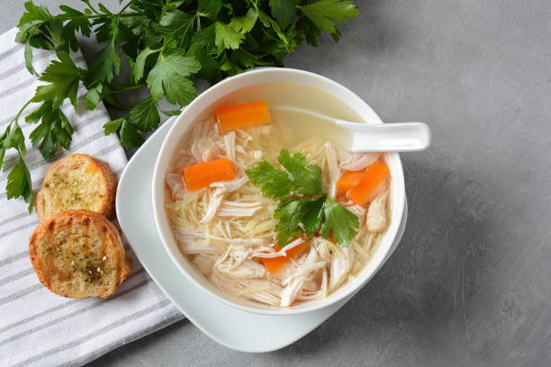 istock Chicken soup with noodles 1192466157