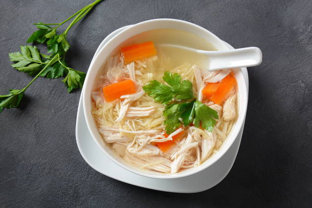 istock Chicken soup with noodles 1192466170