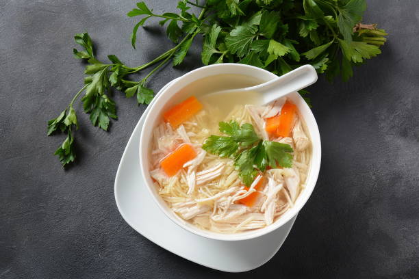 istock Chicken soup with noodles 1192466195