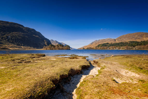 Loch Shiel with the mountains in the background; Glenfinnan, United Kingdom