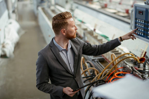 istock Young inspector in factory. 1192475393