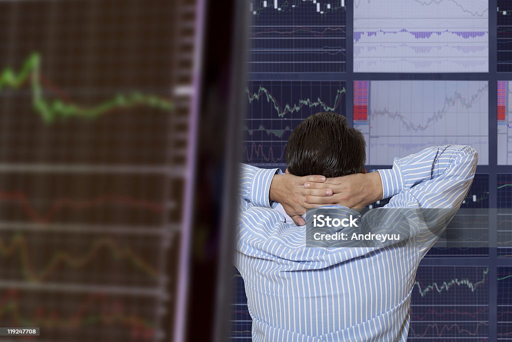 Stock Trader - Lizenzfrei Geschäftsmann Stock-Foto