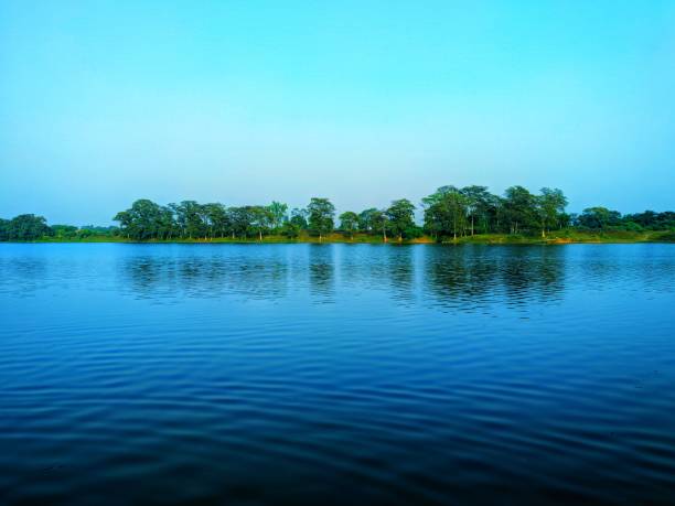 istock Blue river on winter morning 1192478197