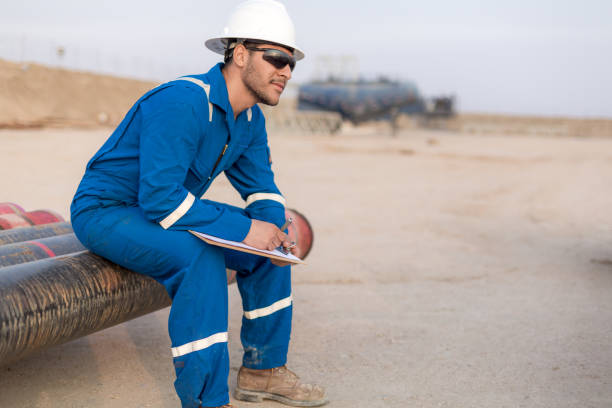 istock Oil and gas engineer at a Rig site 1192483037