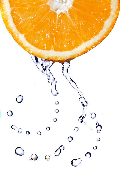 istock arranged water drops on slice of orange 119248445