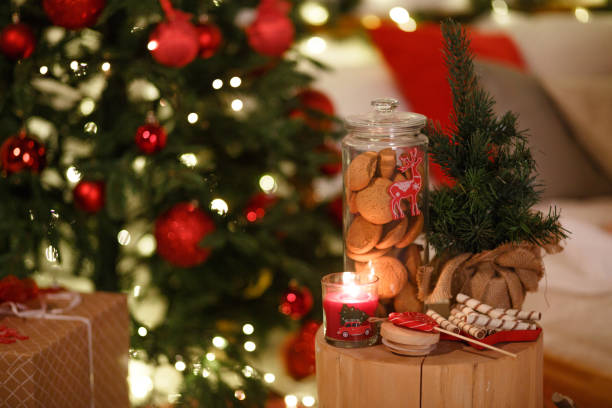 istock Christmas cookies in a glass jar. 1192488979