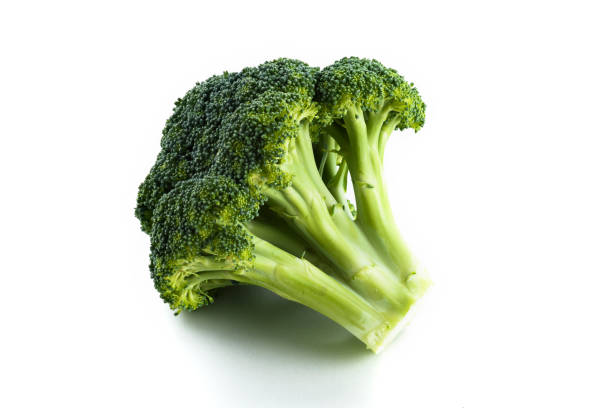 istock green cauliflower isolated on white background. 1192494262