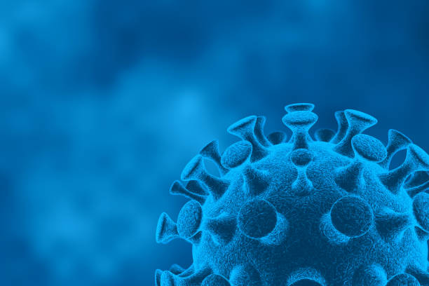 3d illustration pathogenic viruses causing infection in host organism, Viral disease outbreak, virus abstract background