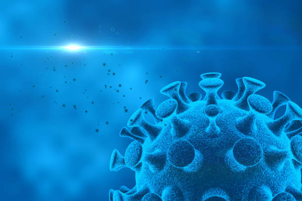istock 3d illustration pathogenic viruses causing infection in host organism, Viral disease outbreak, virus abstract background 1192495921