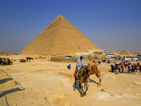 Grand Giza Pyramid Of Cheops In Cairo, Egypt