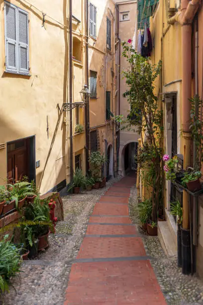 Photo of Street view of Sanremo old town, Italy