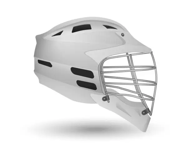 Vector illustration of Lacrosse helmet
