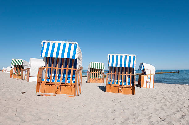 istock Beach chairs at the Baltic Sea coast 119250096