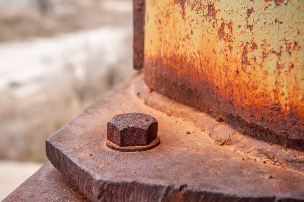 istock Bracing a powerful support on the construction of the bridge 1192508913