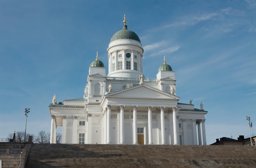 Finland Helsinki. Senaatintori, Tuomiokirko, Lutheran Cathedral,