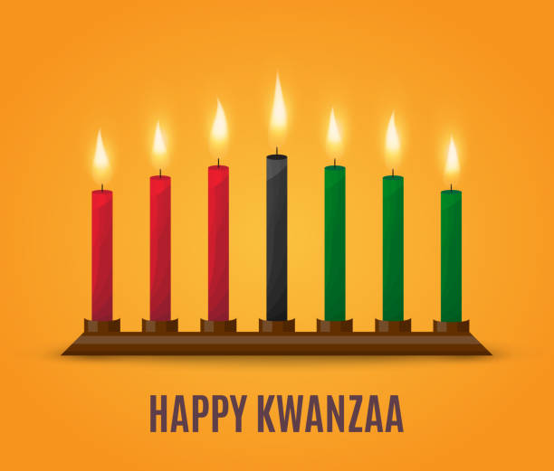 illustrations, cliparts, dessins animés et icônes de conception heureuse d'affiche de kwanzaa. vecteur - kwanzaa