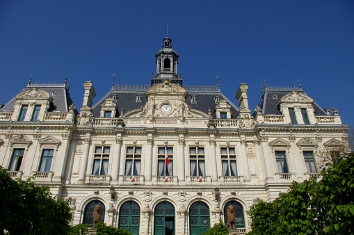 Public building: town hall of the city of Vannes in Morbihan