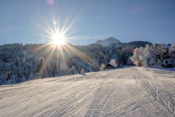 キッツビュールアルプスの冬、チロル、オーストリア - tirol winter nature landscape ストックフォトと画像