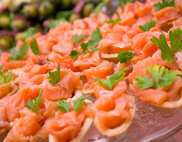 istock Tartlet  with salmon 119252362