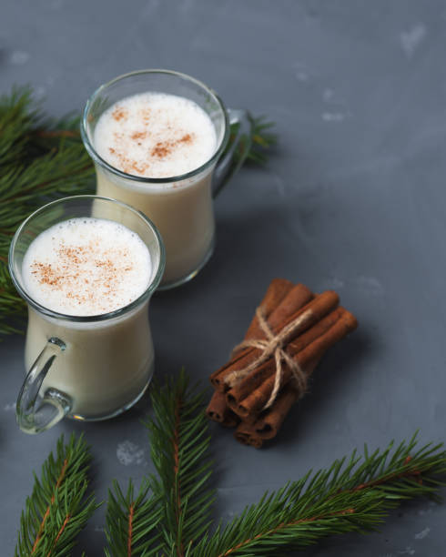 istock Winter and Christmas hot drink eggnog 1192525686