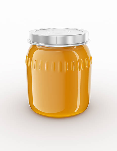 frasco de vidrio. - relish jar condiment lid fotografías e imágenes de stock
