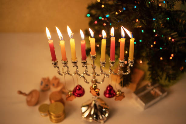istock Hanukkah and Christmas together 1192530319