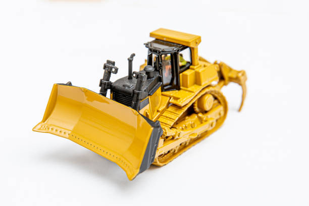 istock Scale model of a yellow bulldozer 1192533912