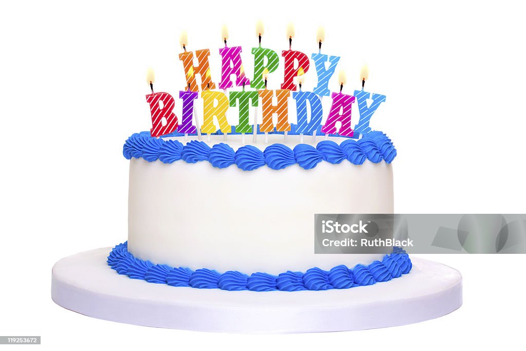 Tort urodzinowy - Zbiór zdjęć royalty-free (Tort urodzinowy)