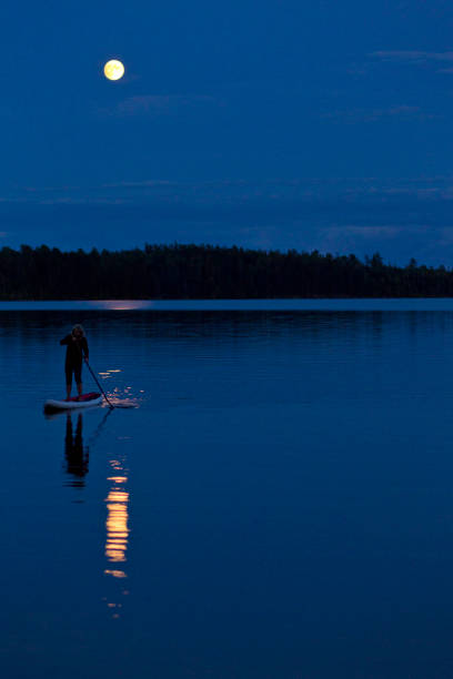 istock Moonlit Stand Up Paddleboard Summer 1192536950