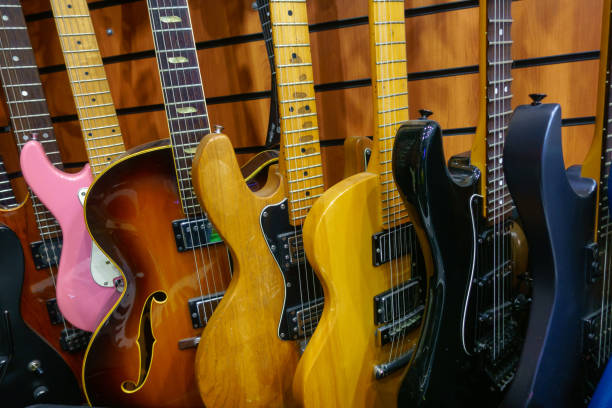 istock Guitars in store for sale 1192537044