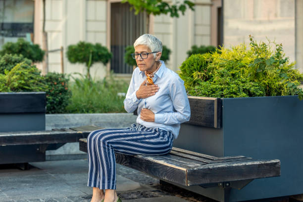 istock Senior Business Woman is Feeling Sick with Heart Problems 1192544835