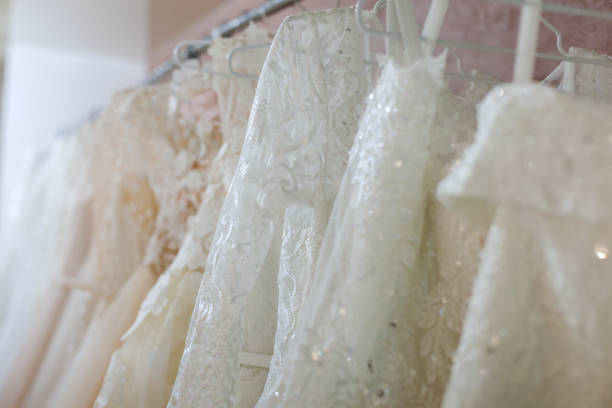 istock Beautiful lace wedding dresses. 1192545940
