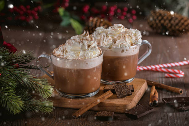 istock Hot chocolate with whipped cream and cinnamon sticks 1192551461