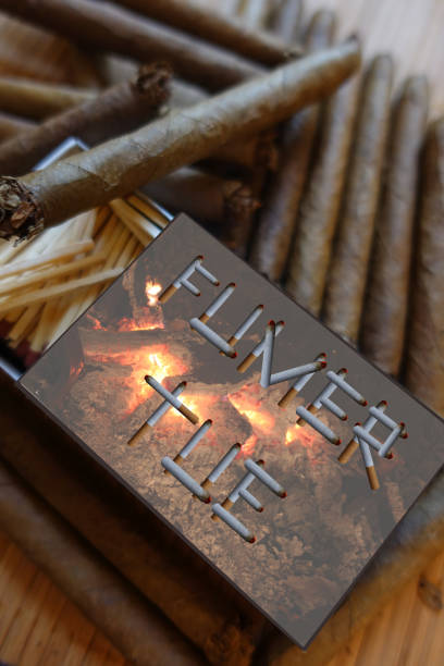 istock Smoking kills Label with mention 