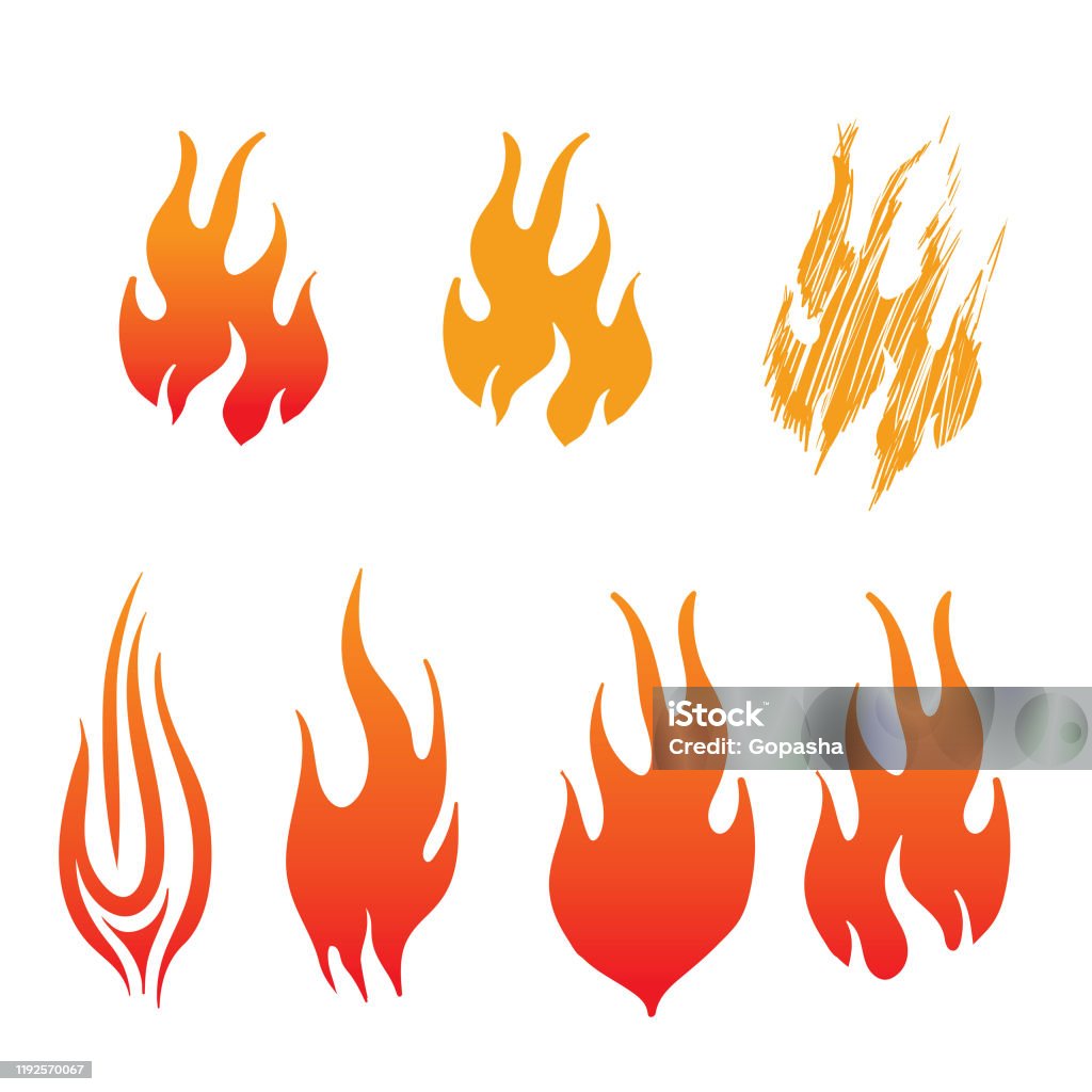 Vetores de Logotipo Do Fogo Fogo Vermelho Amarelo Ilustração Do