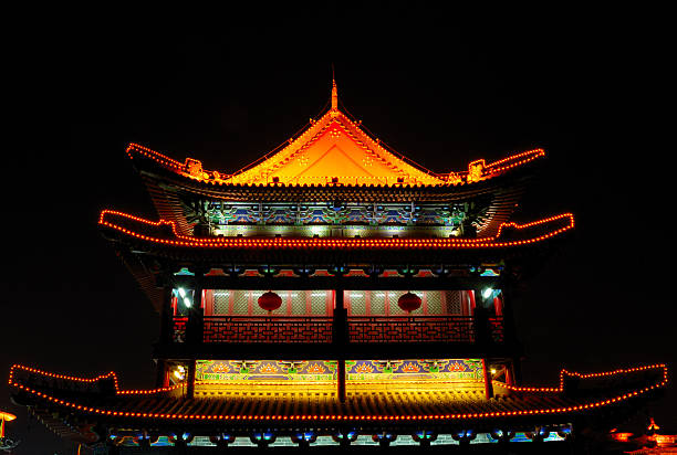 istock Southern gate at night, Xian, China 119257096