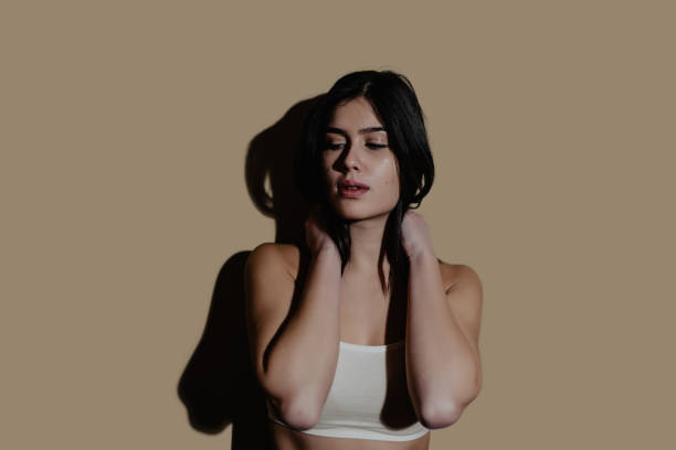 istock Beautiful young woman without make-up 1192574717