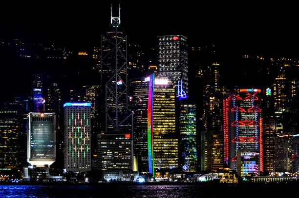 istock Hong Kong cityscape at night 1192576089