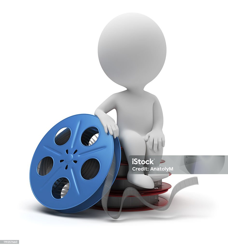 3 d PEQUEÑO-película de la bobina - Foto de stock de Actor libre de derechos