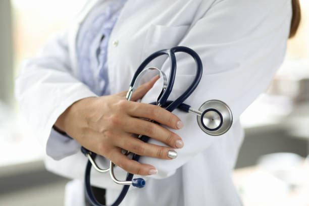 istock Doctor in white uniform 1192578780