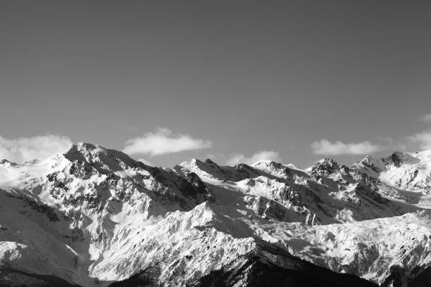 istock Winter mountains at nice sunny day. Caucasus Mountains. 1192579209