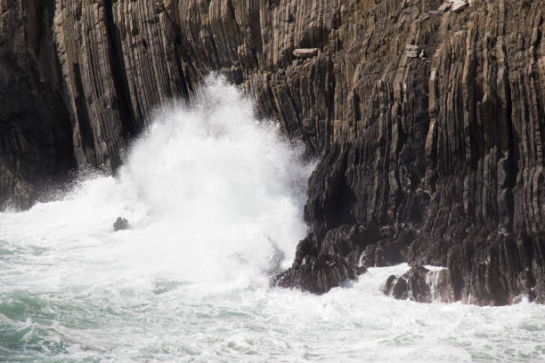 istock Wave are crashing on group of stones. 1192582704