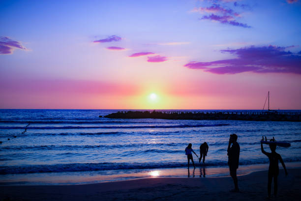 sea calm, and color  sky sunset background