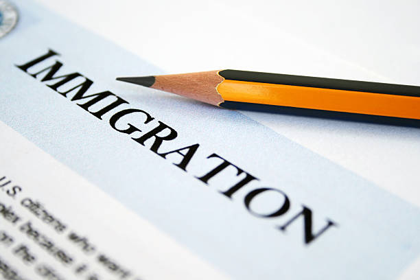 l'immigration - visa form photos et images de collection