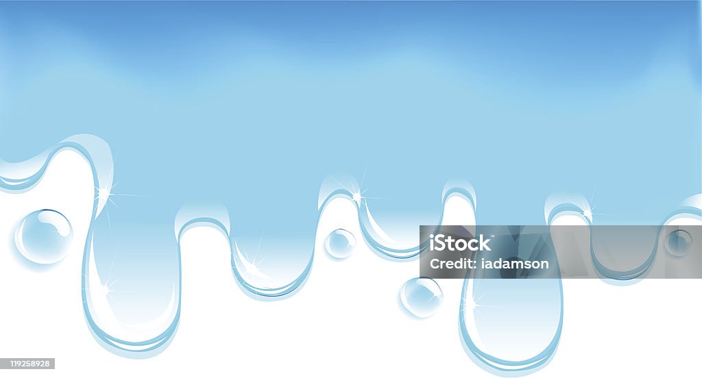 Fluxo de água azul - Vetor de Abstrato royalty-free