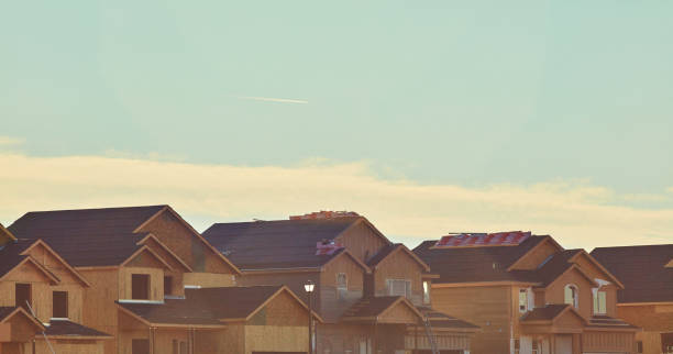 istock Residential Housing Background with New Construction 1192595141